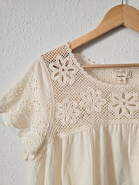 Floral Embroidered Cotton Blouse (S)