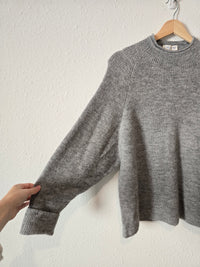 Gray Cozy Mockneck Sweater (M)