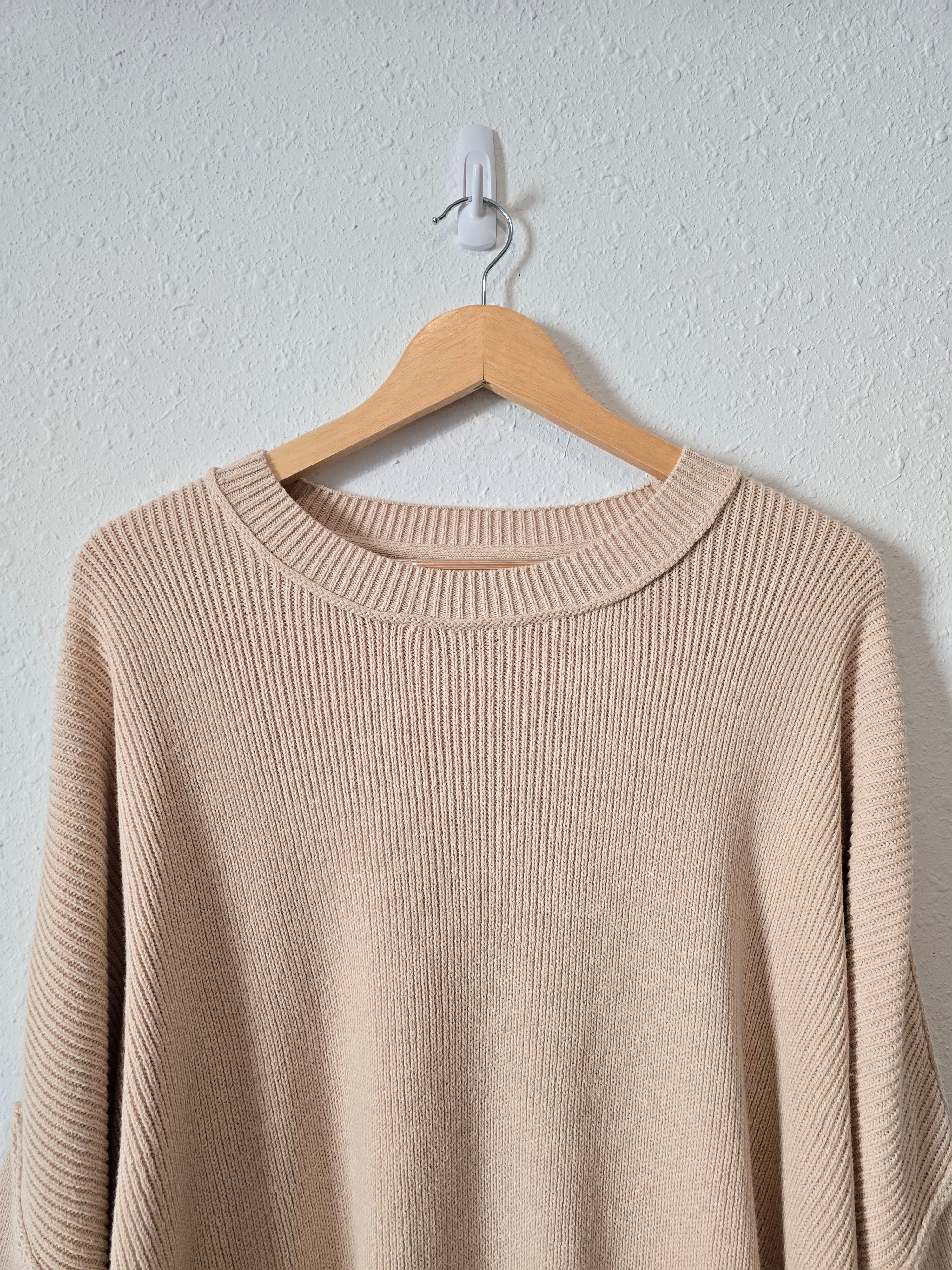 Oversized Ribbed Sweater (S)