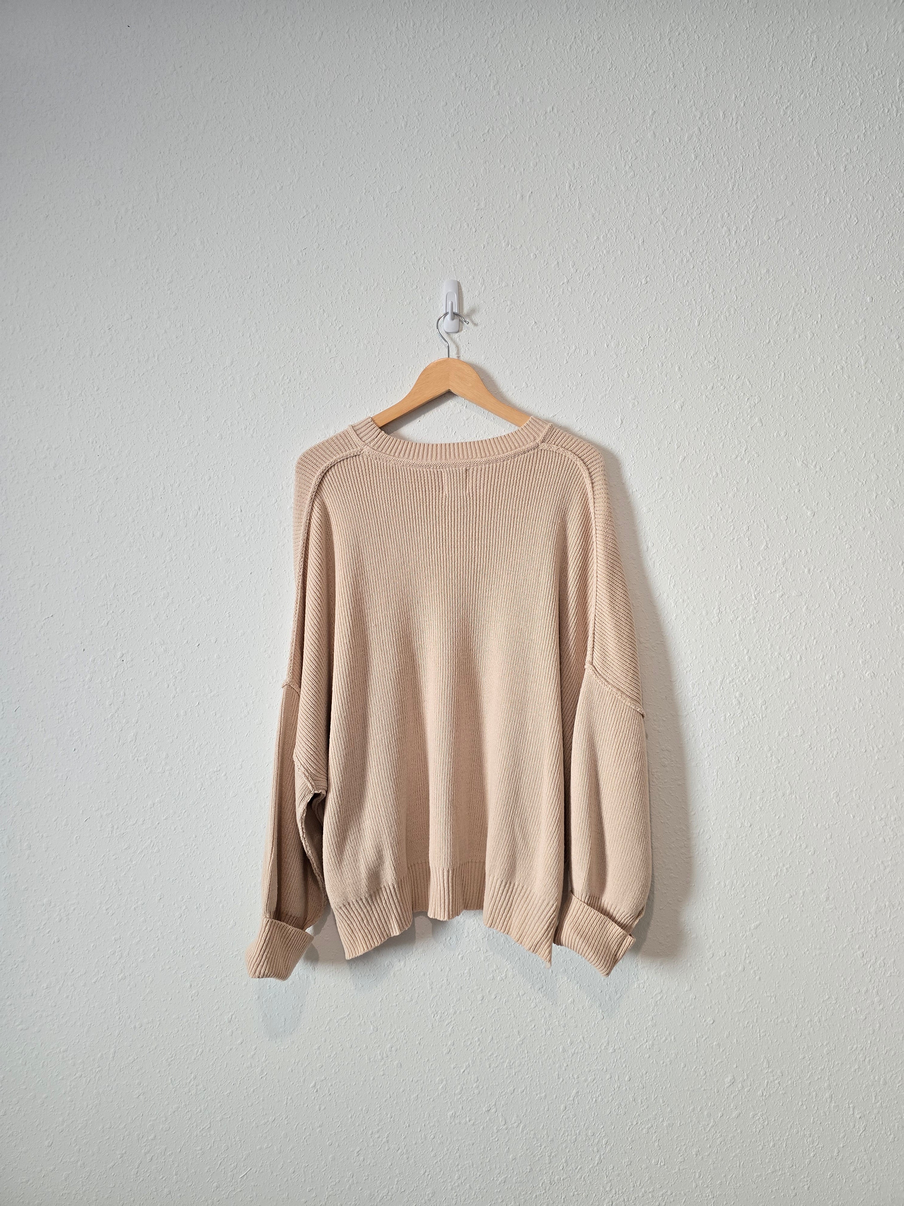 Oversized Ribbed Sweater (S)