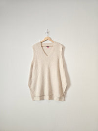 Oversized Knit Sweater Vest (L)