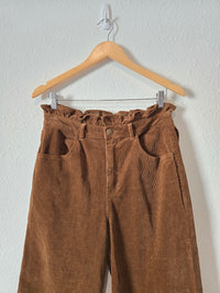 Brown Cord Wide Leg Pants (M)