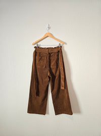 Brown Cord Wide Leg Pants (M)