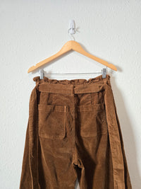 Brown Cord Wide Leg Pants (M)