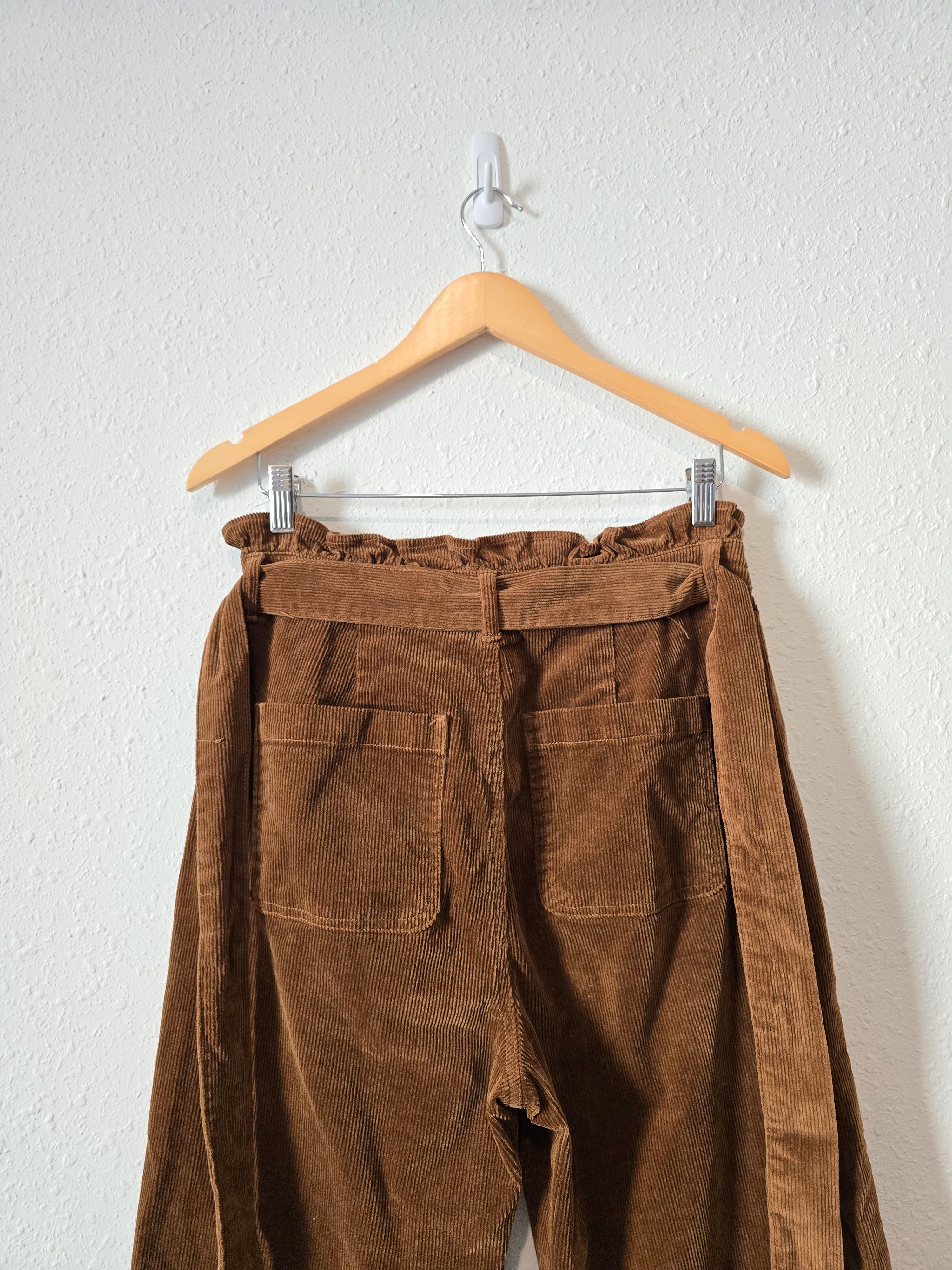 Brown Cord Wide Leg Pants (M)