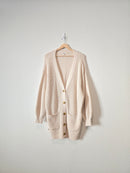 Ribbed Knit Cardigan Sweater (1X)