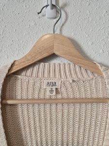 Ribbed Knit Cardigan Sweater (1X)