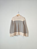 J.Crew Striped Turtleneck Sweater (3X)