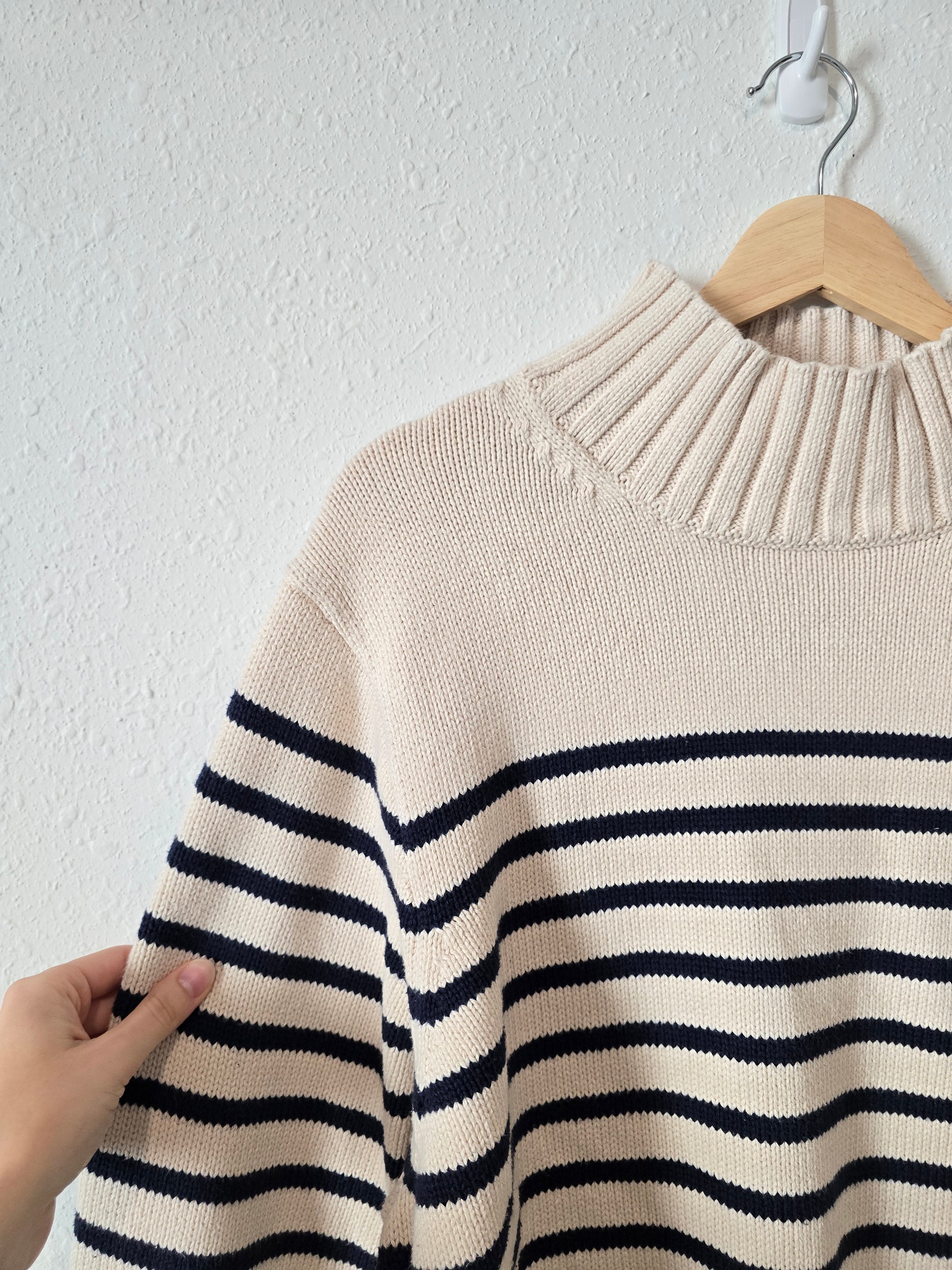 J.Crew Striped Turtleneck Sweater (3X)