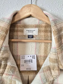 NEW Plaid Fleece Shacket (XL)