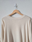 Oversized Ribbed Sweater (M)