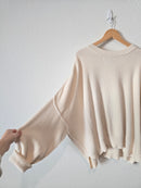 Oversized Ribbed Sweater (M)