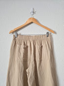 Cotton Gauze Wide Leg Pants (S)