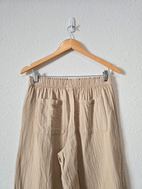 Cotton Gauze Wide Leg Pants (S)