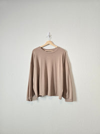 Madewell Taupe Crewneck Tee (1X)