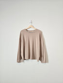 Madewell Taupe Crewneck Tee (1X)