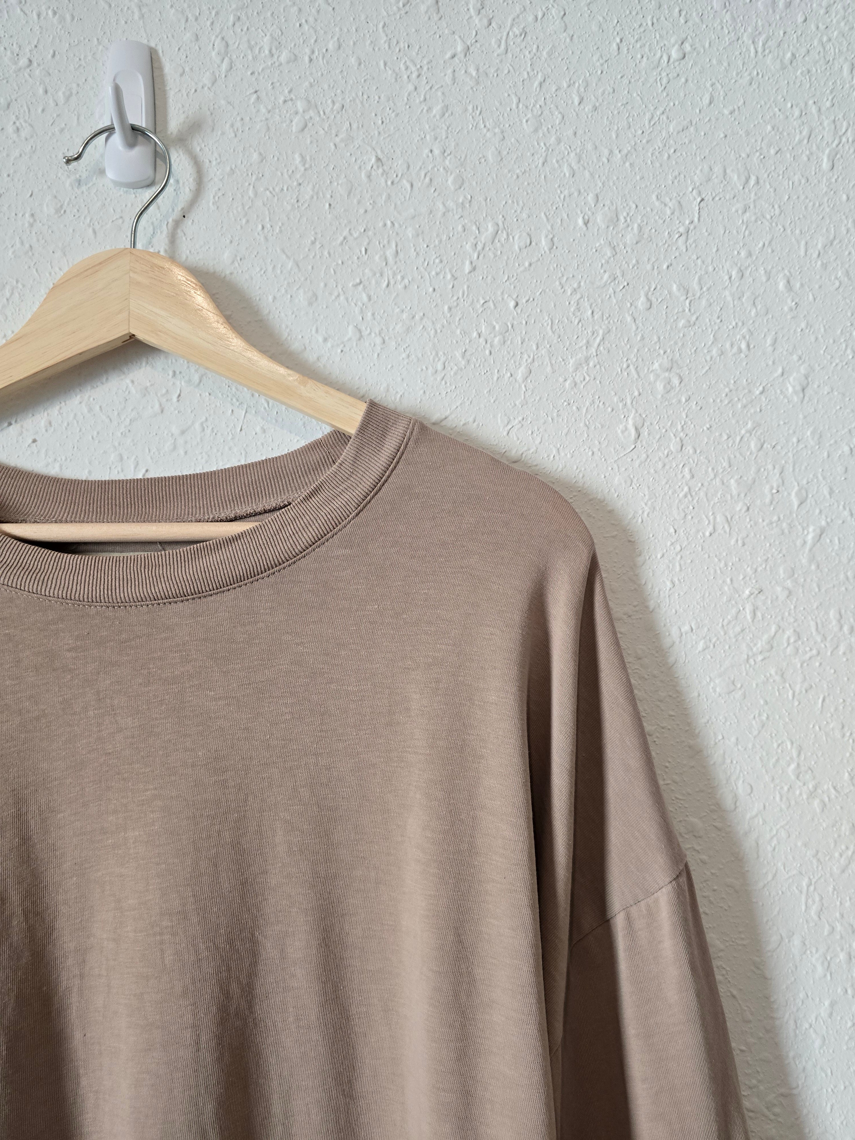 Madewell Taupe Crewneck Tee (1X)