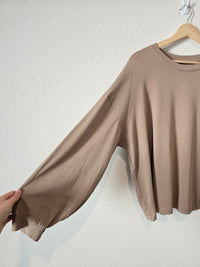 Madewell Taupe Crewneck Tee (1X)