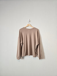 Madewell Taupe Crewneck Tee (1X)