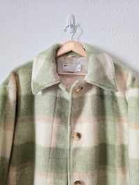 NEW Asos Green Plaid Coat (4)