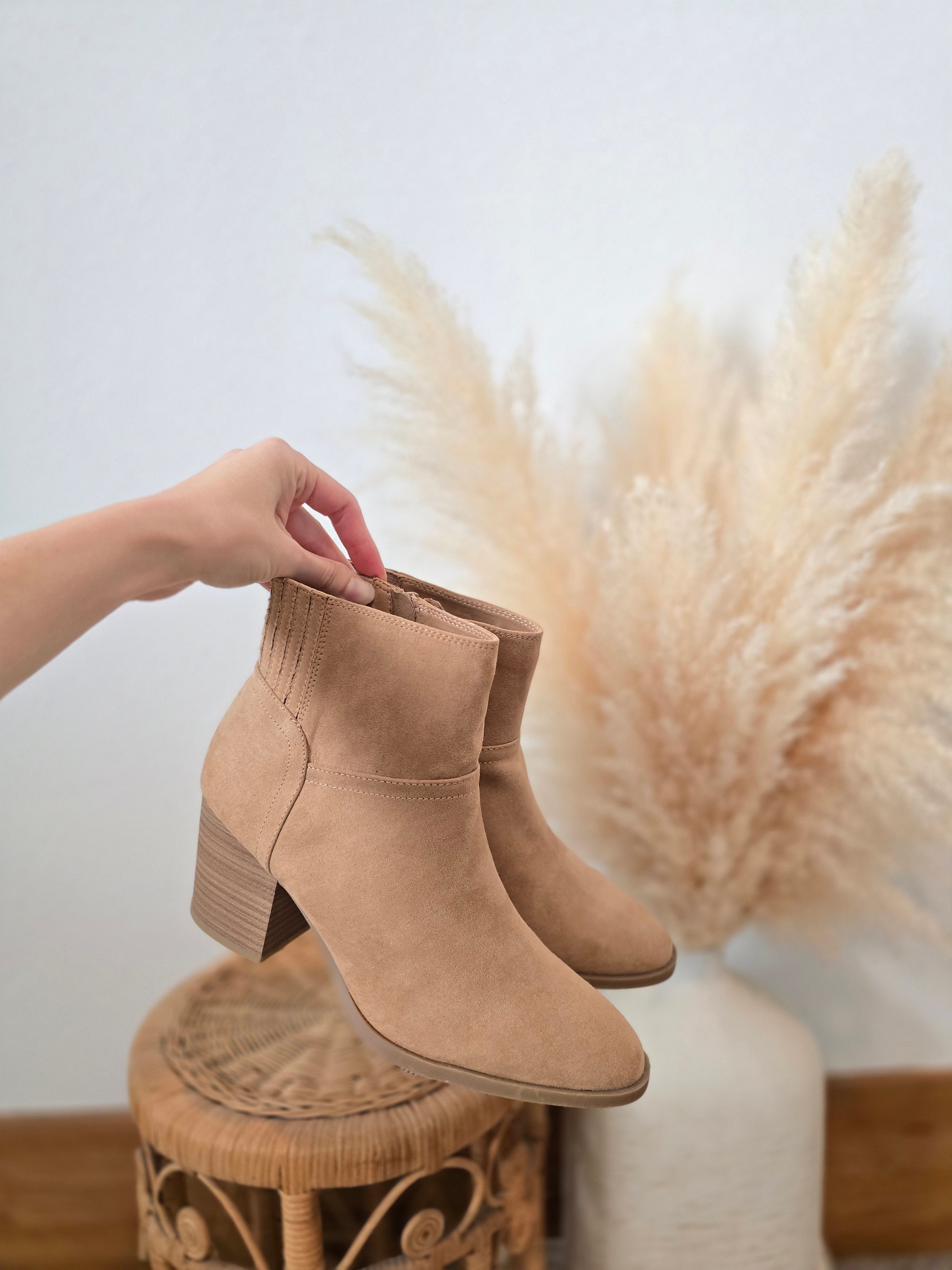 Block Heel Ankle Booties (8.5)