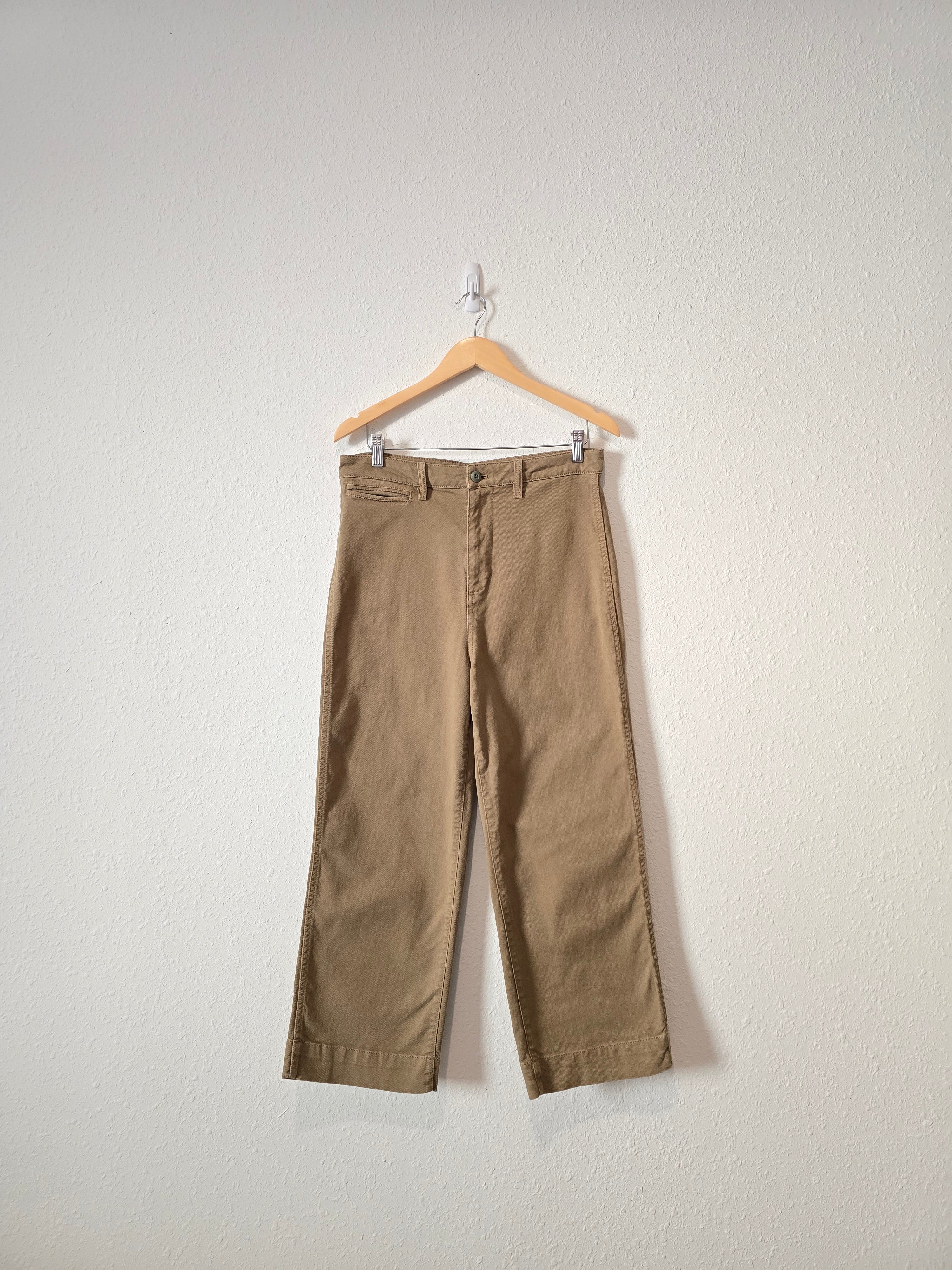 Quince Olive Wide Leg Pants (30)