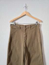 Quince Olive Wide Leg Pants (30)