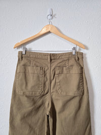 Quince Olive Wide Leg Pants (30)