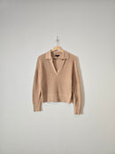 J.Crew Neutral Collared Sweater (S)