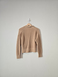 J.Crew Neutral Collared Sweater (S)