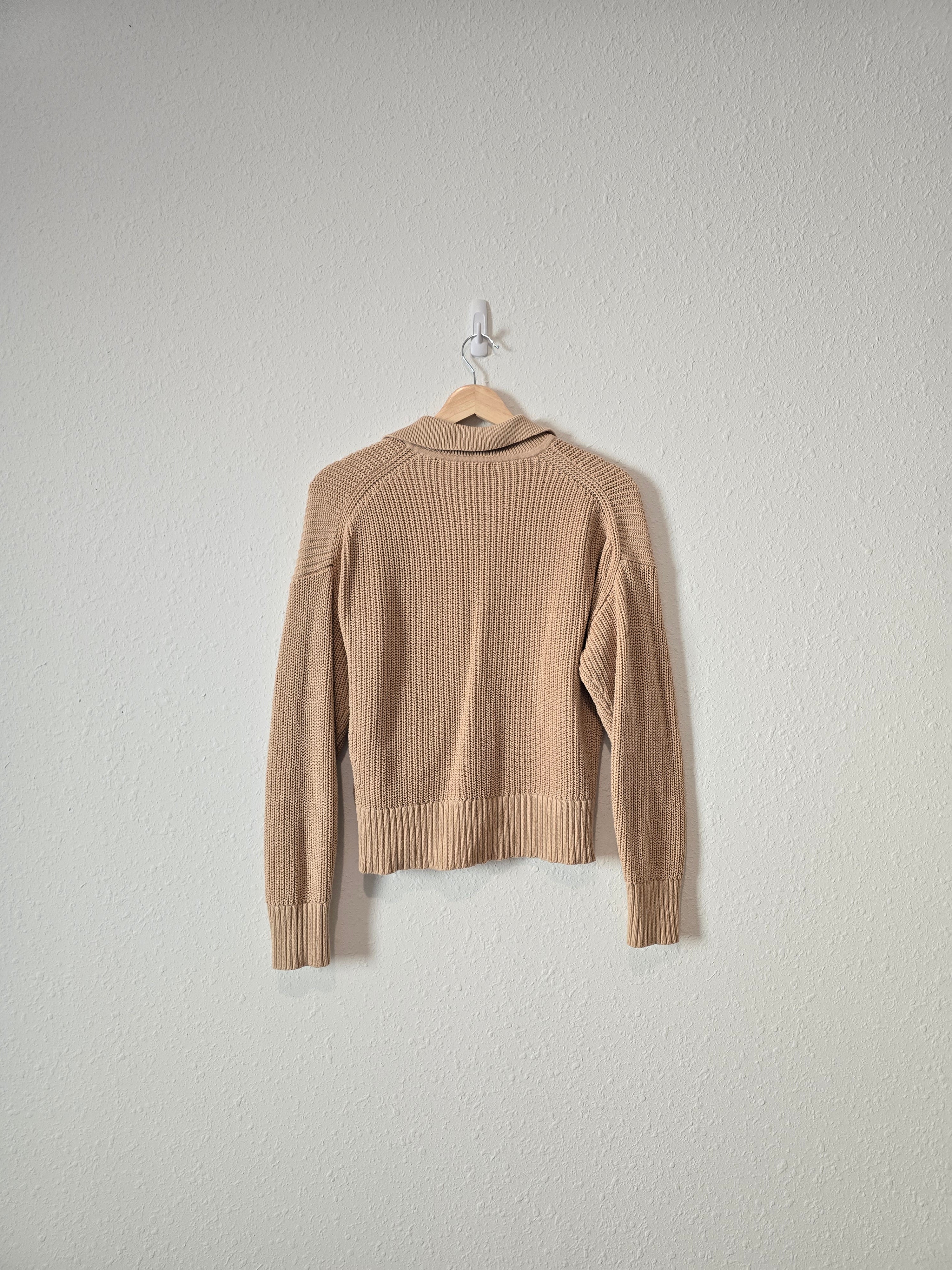 J.Crew Neutral Collared Sweater (S)