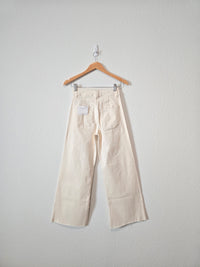 NEW Ecru Wide Leg Jeans (2)