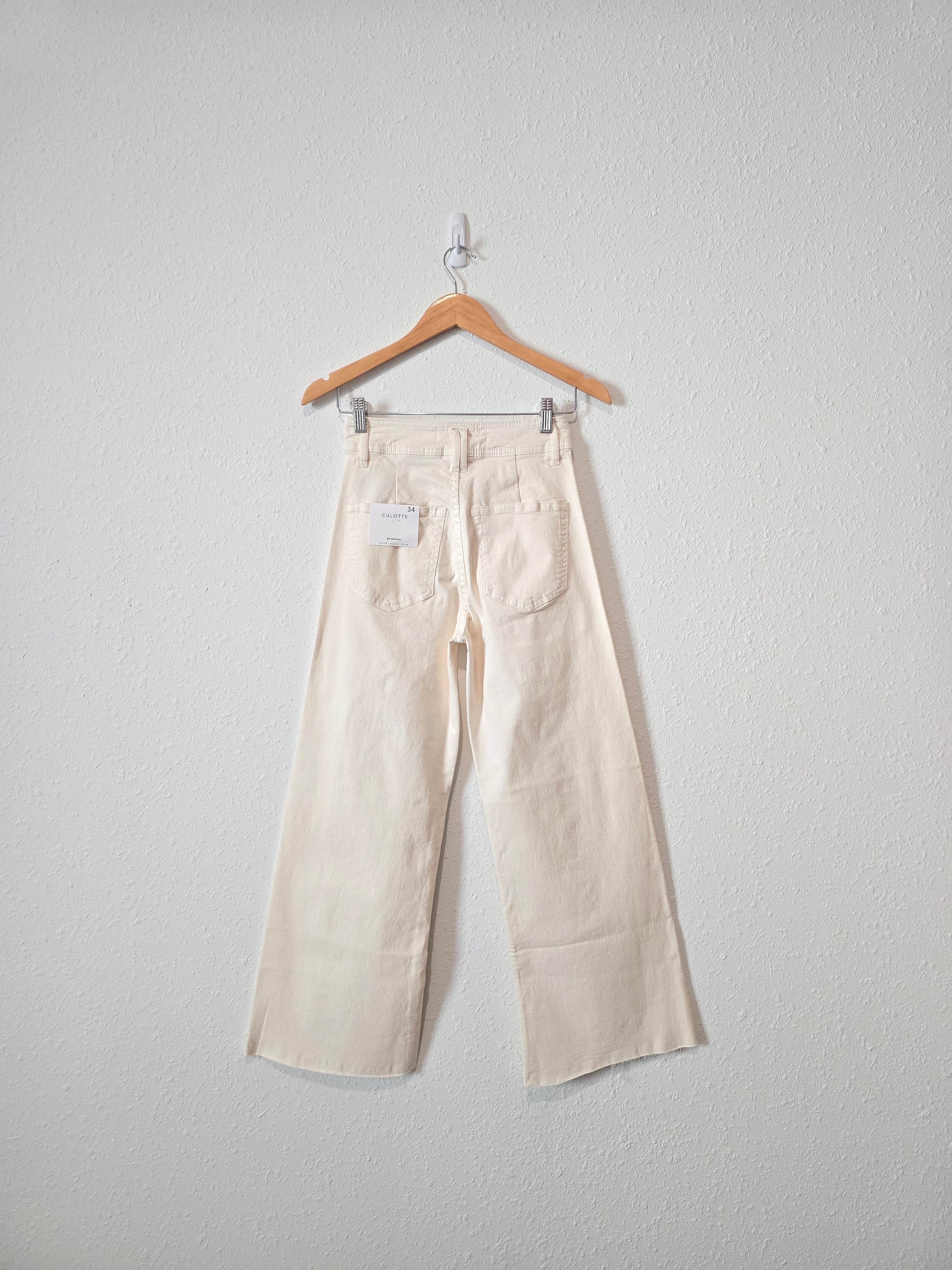 NEW Ecru Wide Leg Jeans (2)