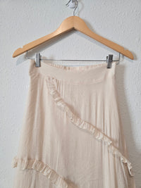 NEW Flowy Ruffle Maxi Skirt (XS)