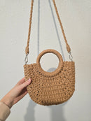 Small Raffia Crossbody Purse