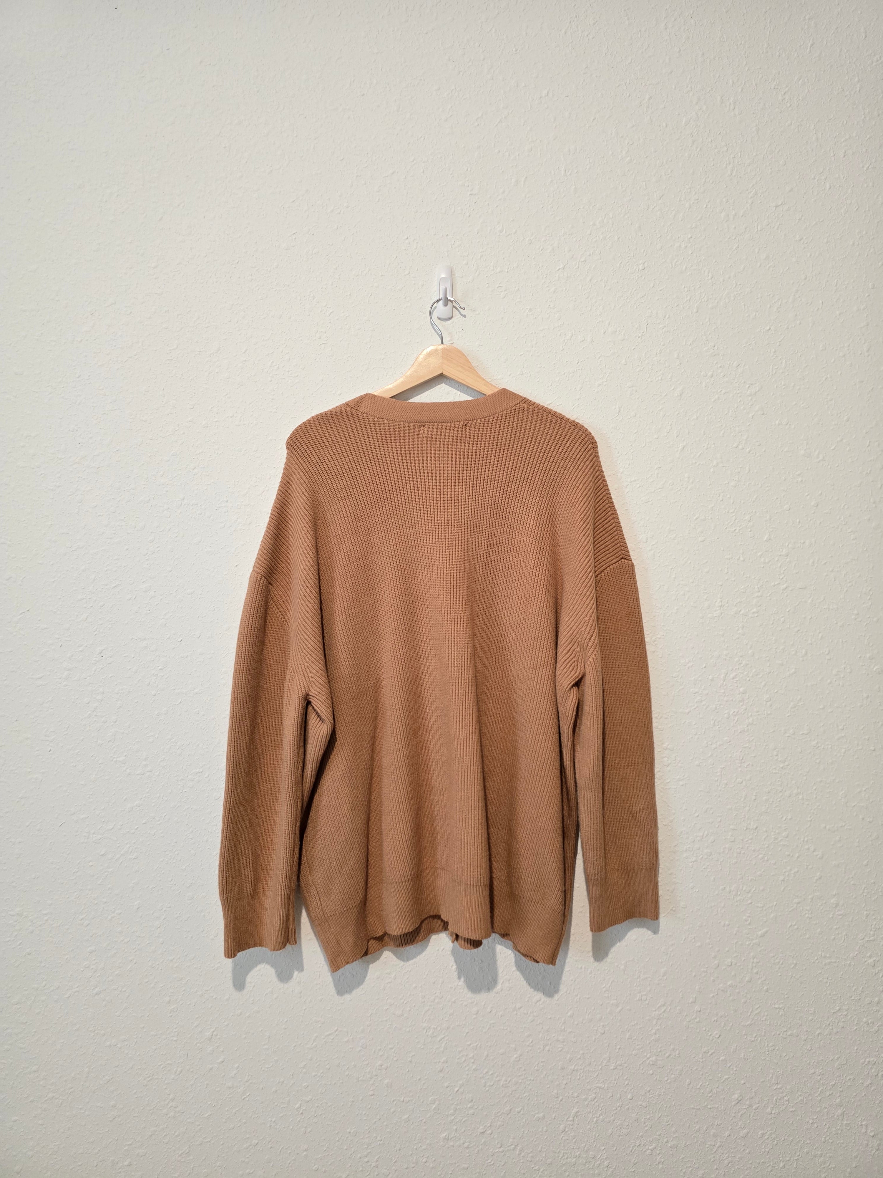 NEW Brown Ribbed Sweater (L)