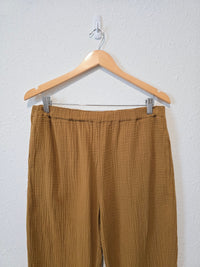 Grade & Gather Mustard Gauze Pants (M)