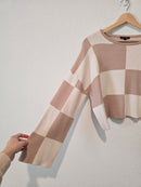 Papermoon Checkered Sweater (S)