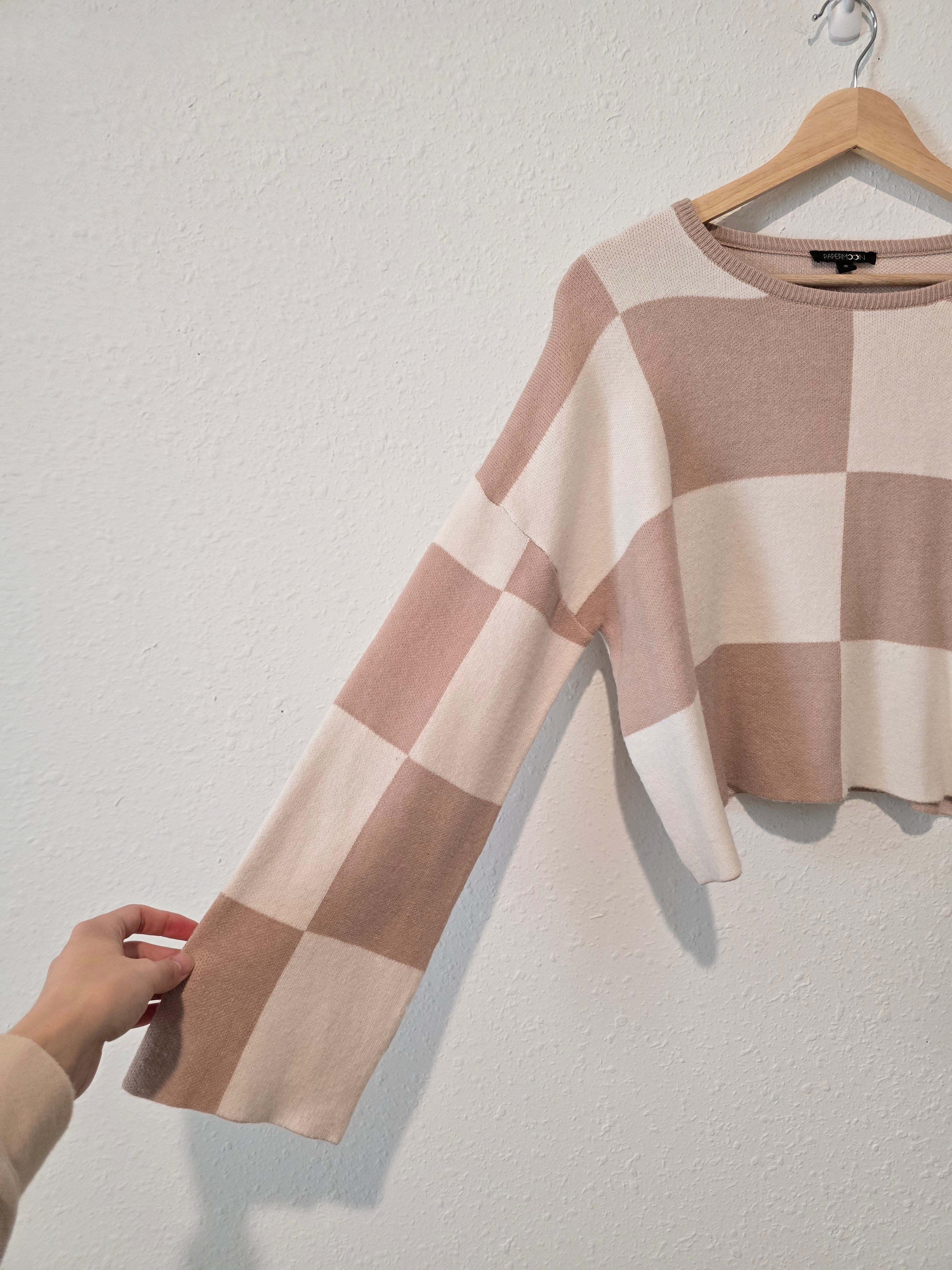 Papermoon Checkered Sweater (S)