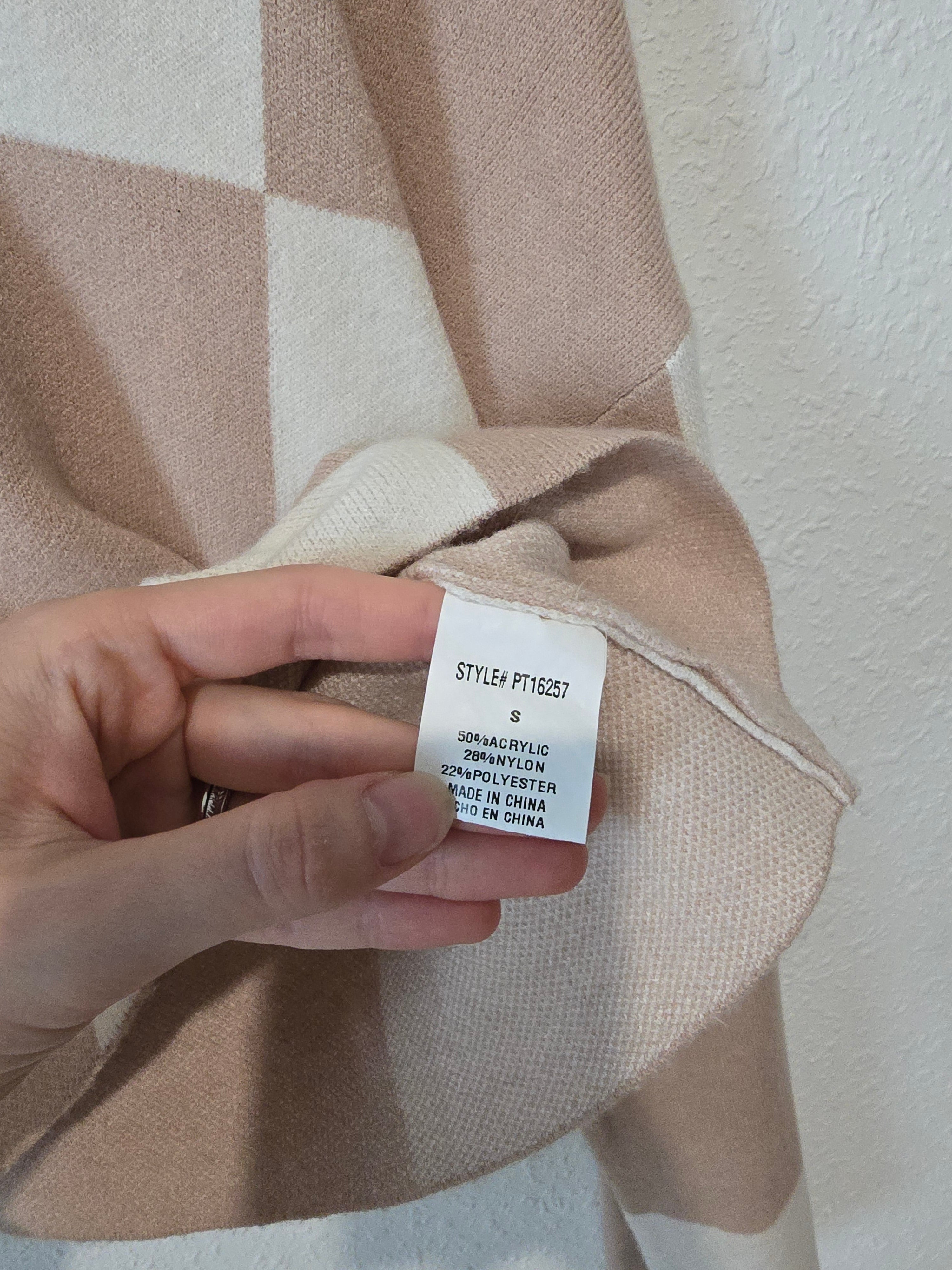 Papermoon Checkered Sweater (S)
