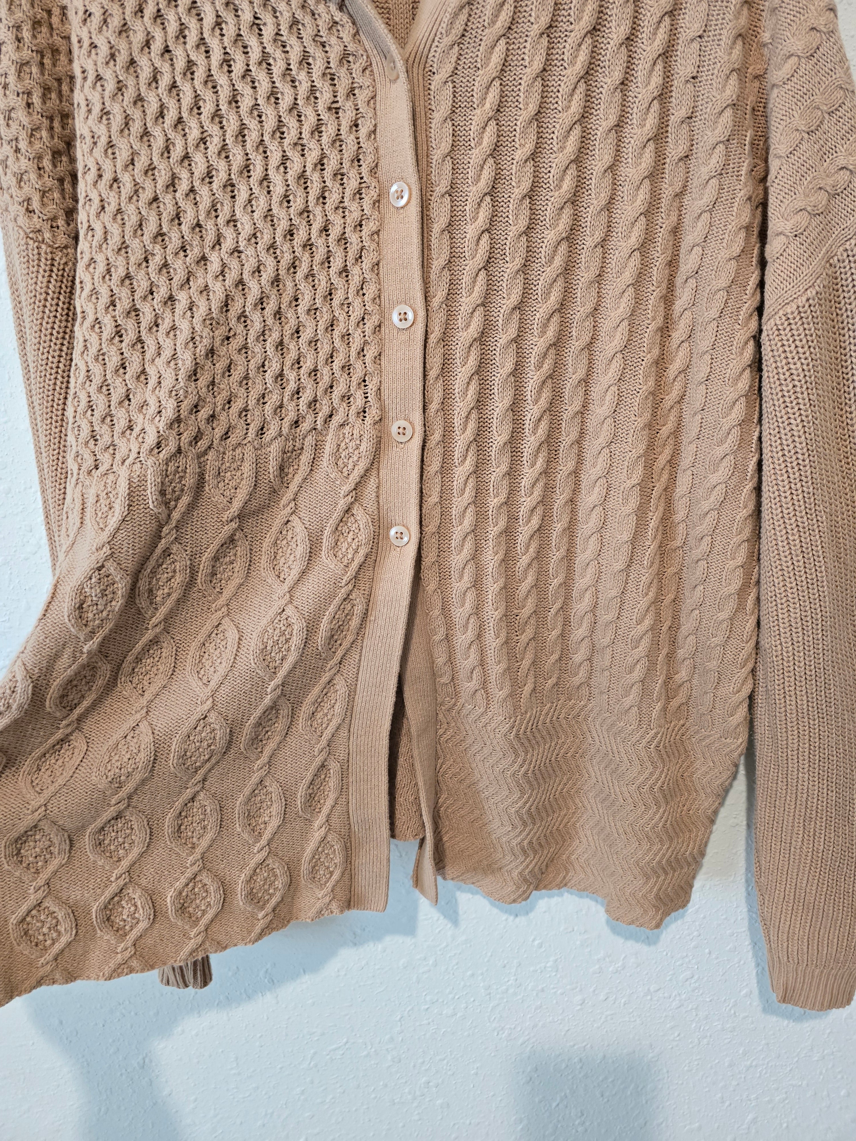 Cable Knit Oversized Sweater (M)