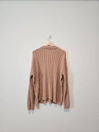 Cable Knit Oversized Sweater (M)