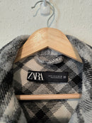 Zara Plaid Oversized Shacket (M)