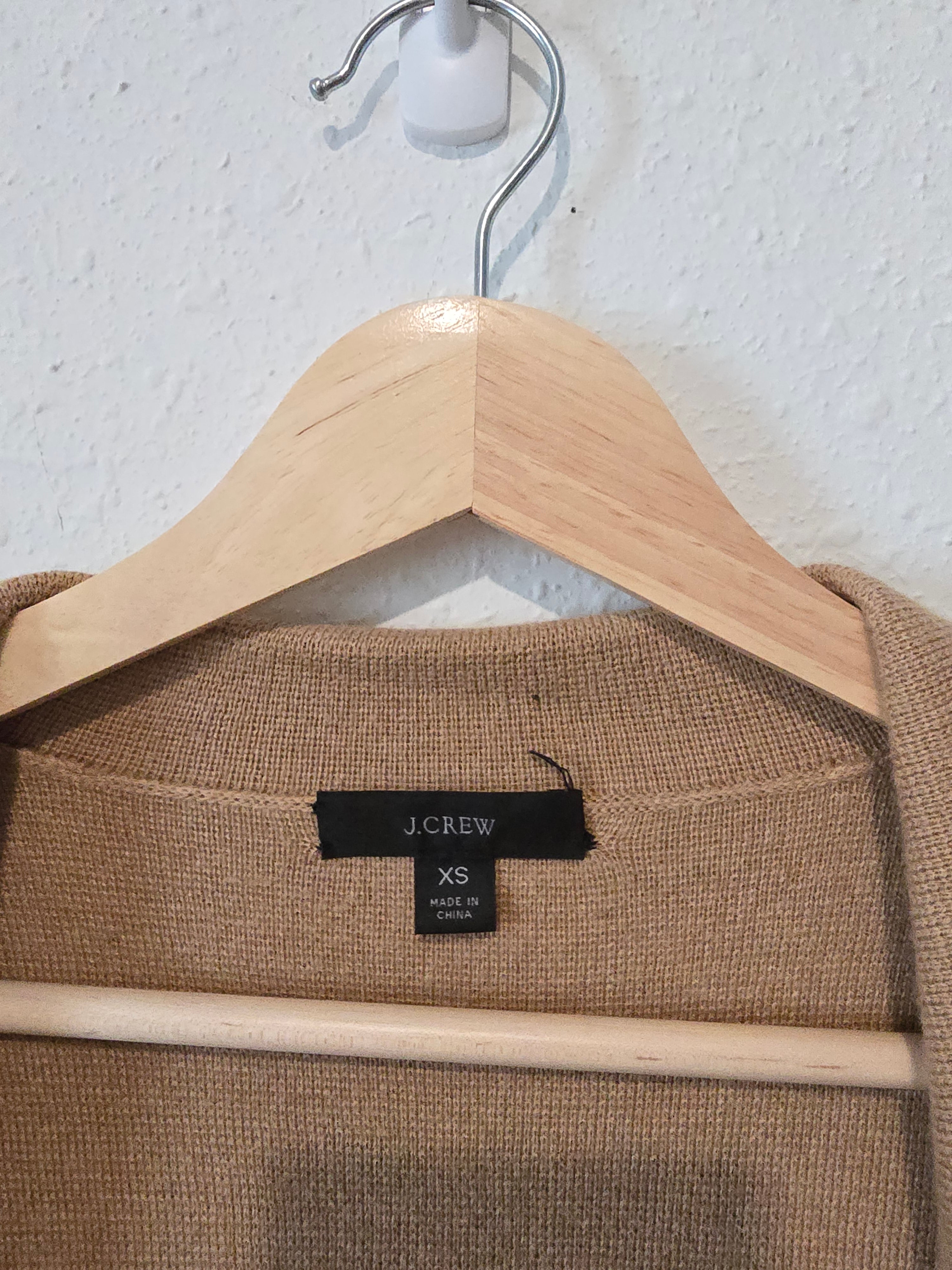 J.Crew Camel Sweater Blazer (XS)