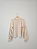 Quince Ivory Cashmere Sweater (L)