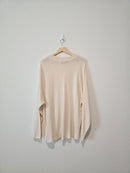 Free People Cream Knit Sweater (M)