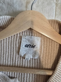 Aerie Ribbed Henley Sweater (S)