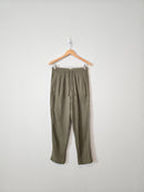 Lou & Grey Olive Gauze Pants (S)