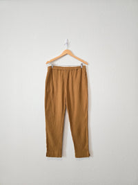 Grade & Gather Mustard Gauze Pants (M)