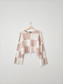 Papermoon Checkered Sweater (S)